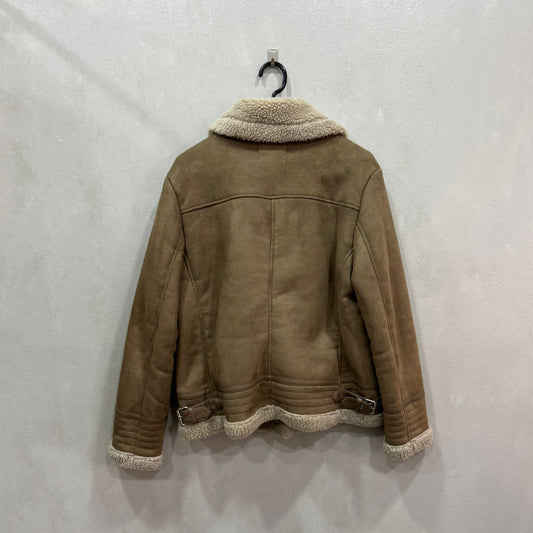 Casaco Shearling Zara Feminino – Tamanho M