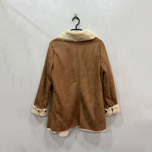 Casaco Aberto Shearling Feminino – Tamanho Único