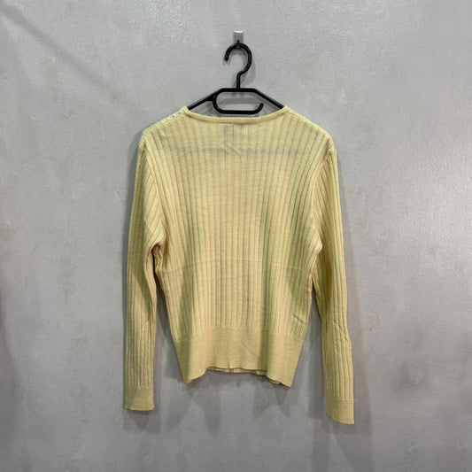 Cardigan Bege Texturizado Cortefiel – Tamanho Único – Grade A (Marca: Cortefiel)