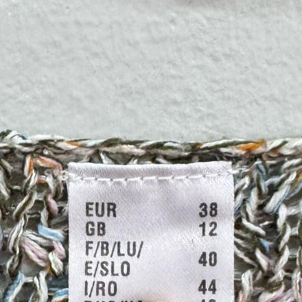 Malha Tricot Multicolorida Texturizada – Tamanho 38 – Grade A