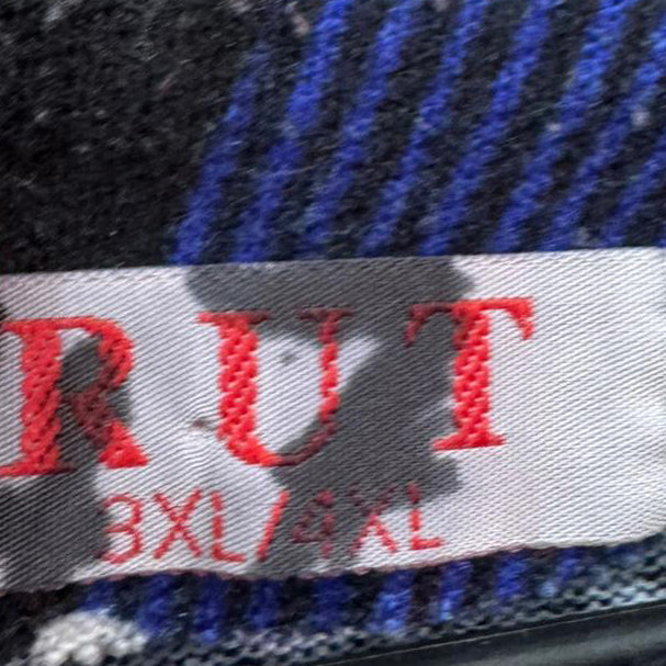 Blusa Estampada Ondas Azul E Preto – Tam. XL – Grade A