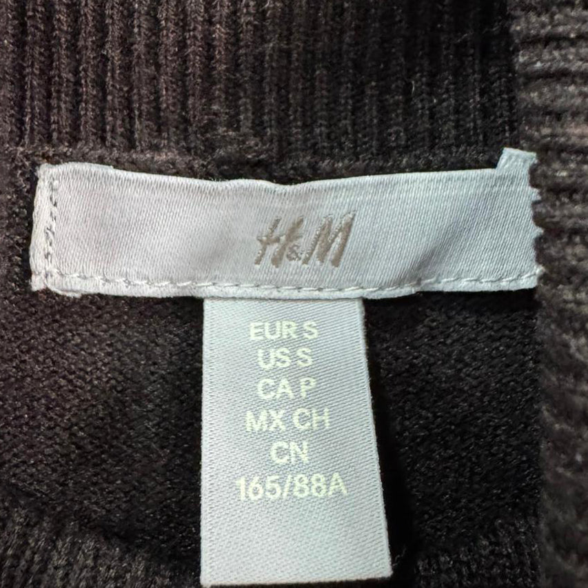 Camisola Gola Alta H&M Castanha — Tamanho S — Grade A