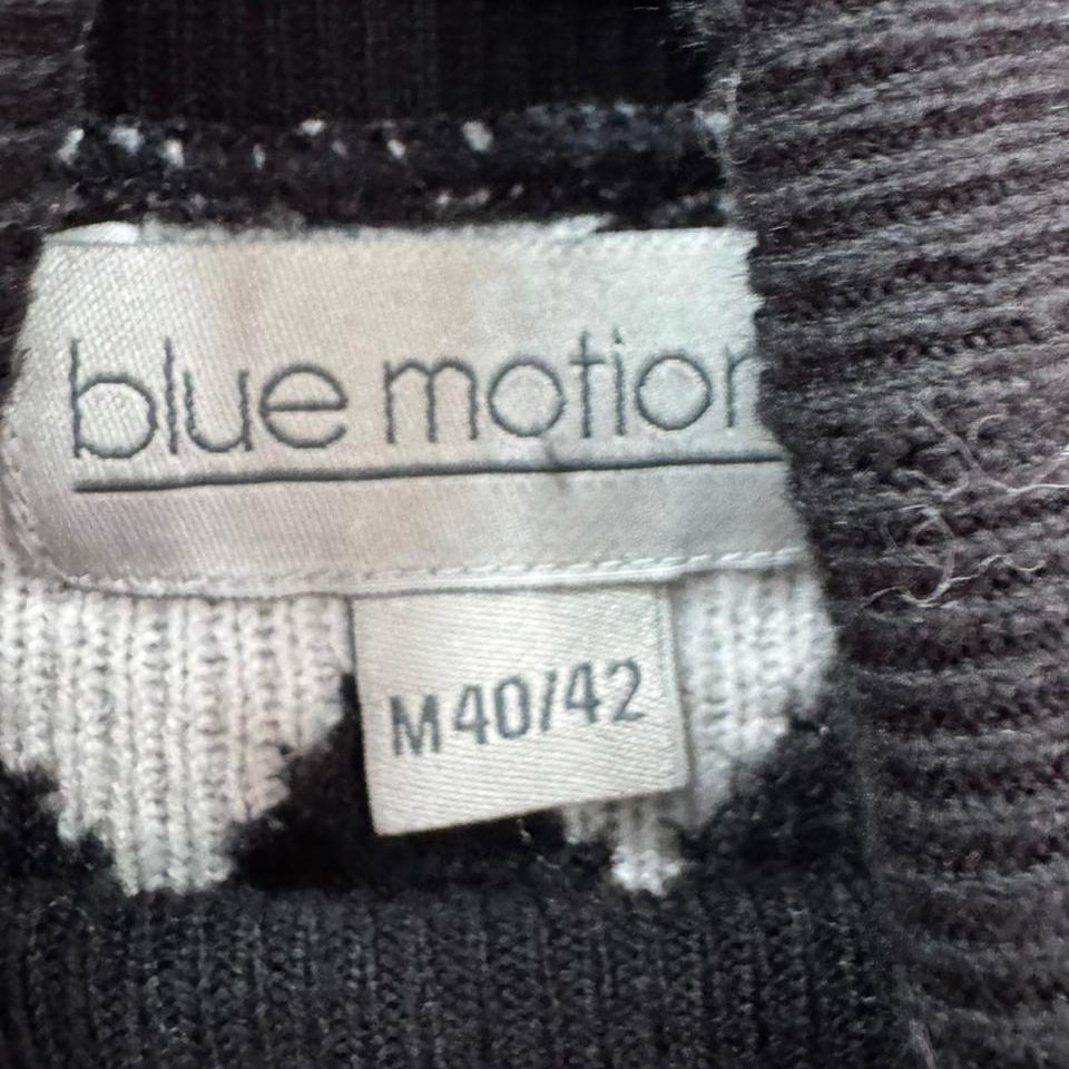 Camisola Tricot Gola Alta Preto & Branco Blue Motion – M (40/42) – Grade A