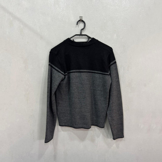 CAMISOLA CARDIGAN PRETA & CINZA — TAMANHO ÚNICO