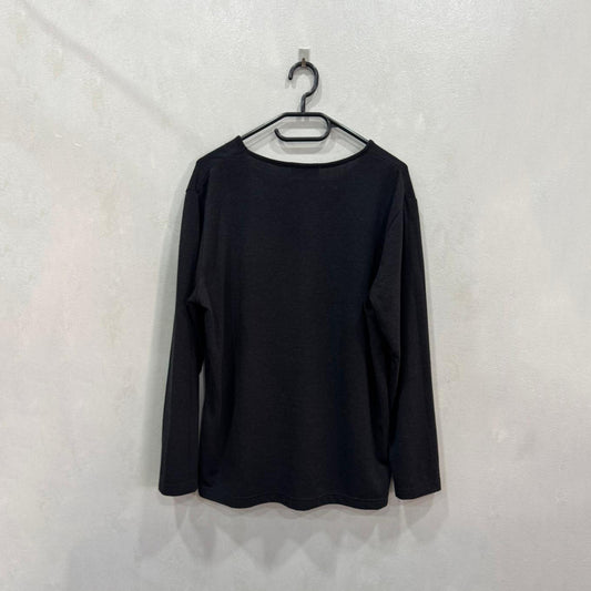 Camisola preta Viacortesa de manga comprida – Tamanho XXL