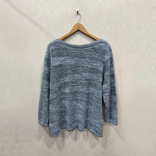 Camisola azul mesclada – Tamanho 54 (equiv. XXL)