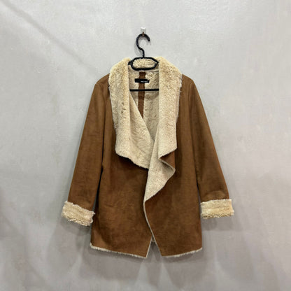 Casaco Aberto Shearling Feminino – Tamanho Único