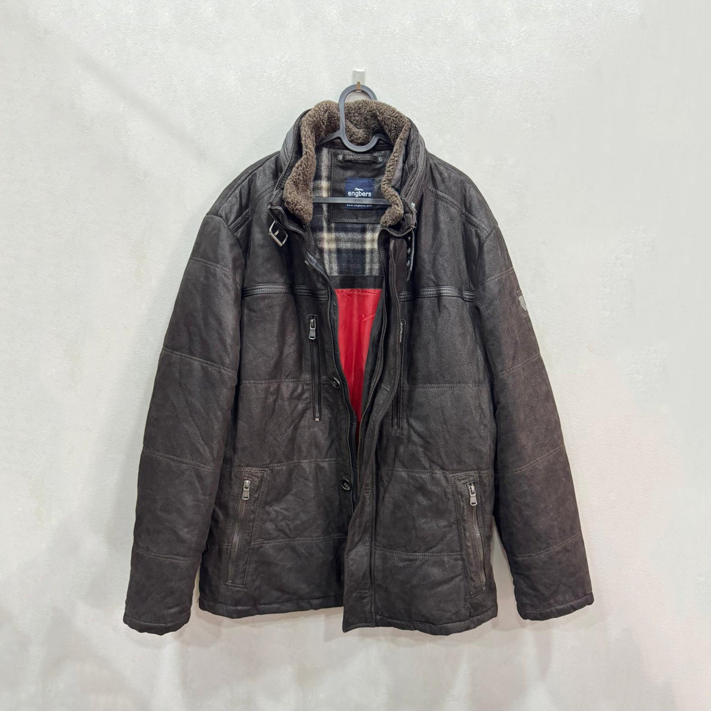 Casaco Masculino Forrado com Gola de Pelo – Tamanho XXL