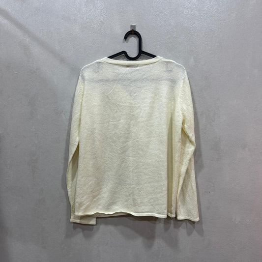 Cardigan Creme Basic One — Grade A (Tamanho Único)