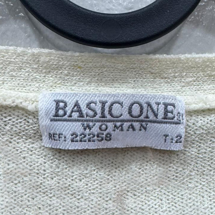 Cardigan Creme Basic One — Grade A (Tamanho Único)