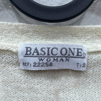 Cardigan Creme Basic One — Grade A (Tamanho Único)