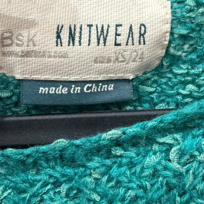 Malha tricot verde petróleo BSK Knitwear – XS/S – Grade A
