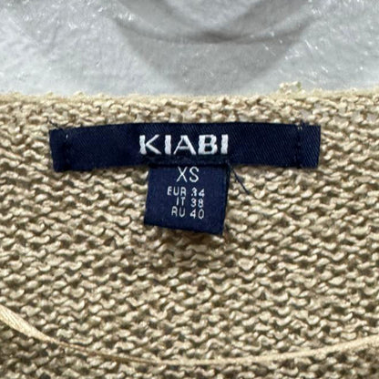 Camisola Tricot Bege Decote em V Kiabi – Tamanho XS