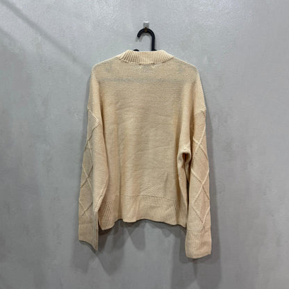 Camisola tricot TRUE SPIRIT bege — Tamanho XL — Grade A