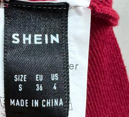 Blusa Vermelha Shein Com Manga Bufante E Detalhe De Laço – Tam. S – Grade A