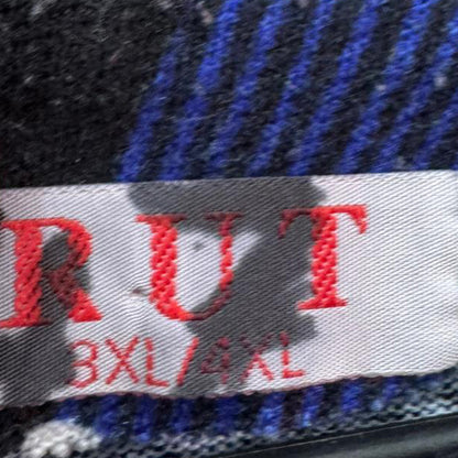 Blusa Estampada Ondas Azul E Preto – Tam. XL – Grade A