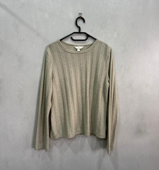 Malha Canelada H&M Em Cinza – Tamanho L – Grade A