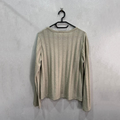 Malha Canelada H&M Em Cinza – Tamanho L – Grade A