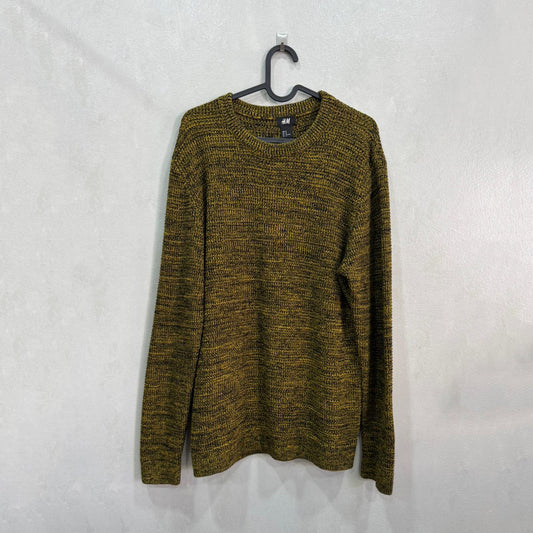 Malha H&M Verde Musgo Mesclada – Tamanho M – Grade A