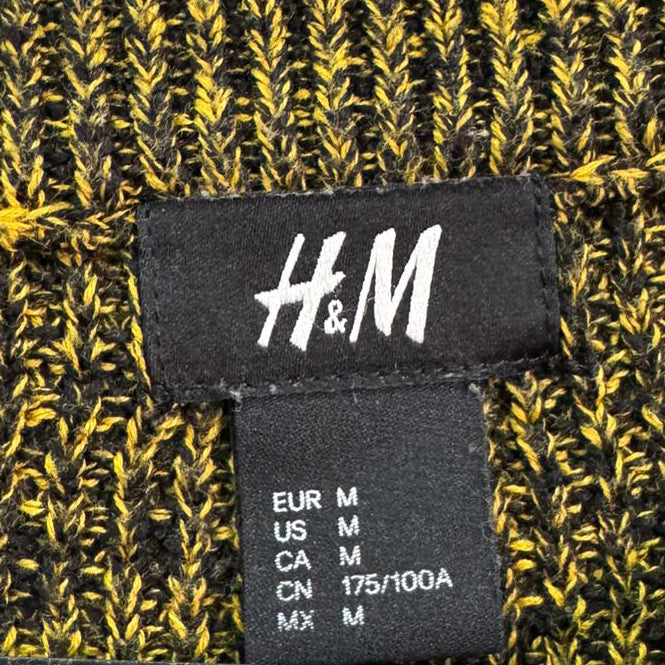 Malha H&M Verde Musgo Mesclada – Tamanho M – Grade A