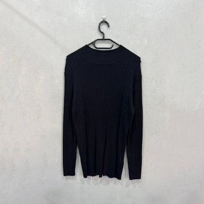 Camisola canelada preta THE BASICS (C&A) – Tamanho L