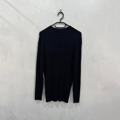 Camisola canelada preta THE BASICS (C&A) – Tamanho L