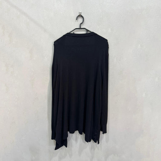 Cardigan preto fluido – Tamanho único