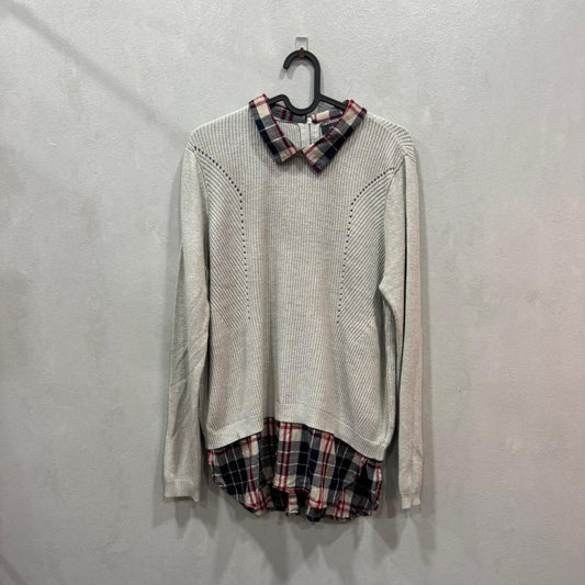 Camisola com gola xadrez Primark – Tamanho 44