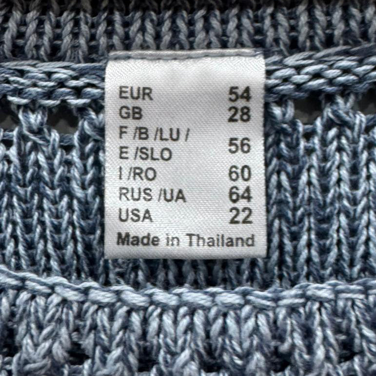 Camisola azul mesclada – Tamanho 54 (equiv. XXL)