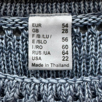 Camisola azul mesclada – Tamanho 54 (equiv. XXL)