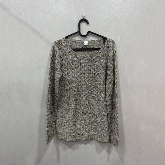 Camisola multicolor em malha aberta – Tamanho 38