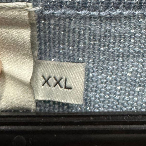 Camisola azul cintilante – Tamanho XXL