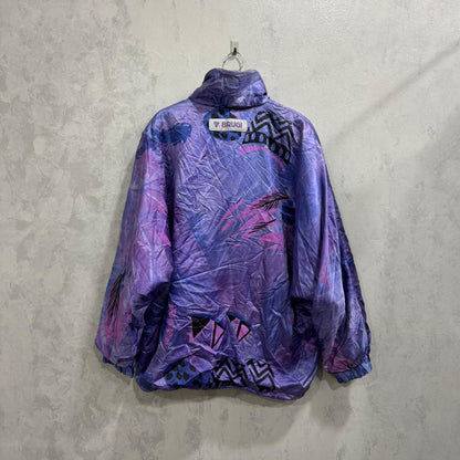 Casaco Ski Vintage Roxo Estampado — Tamanho Único