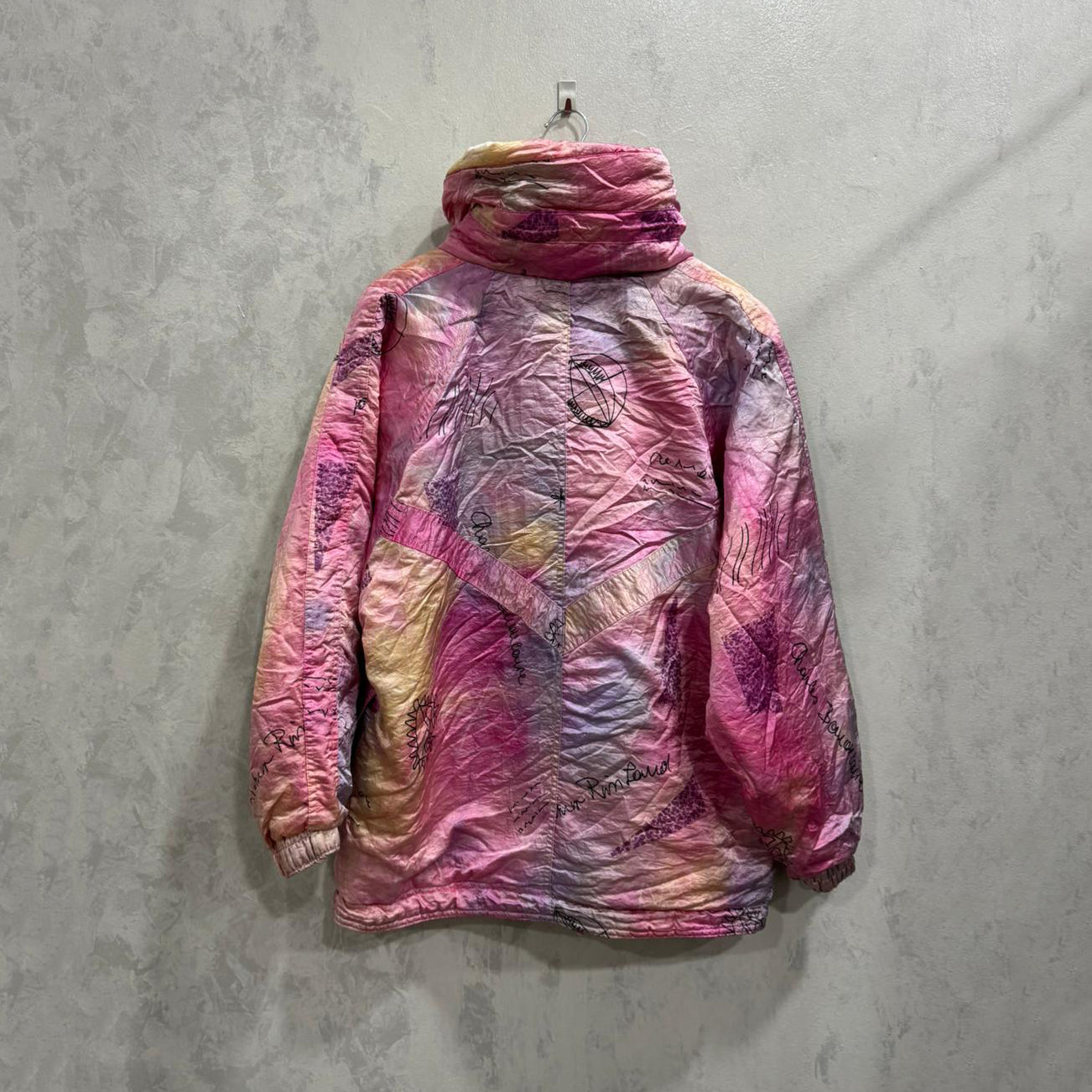 Casaco Ski Vintage Tie-Dye Pastel – Tamanho Único (Unissex)