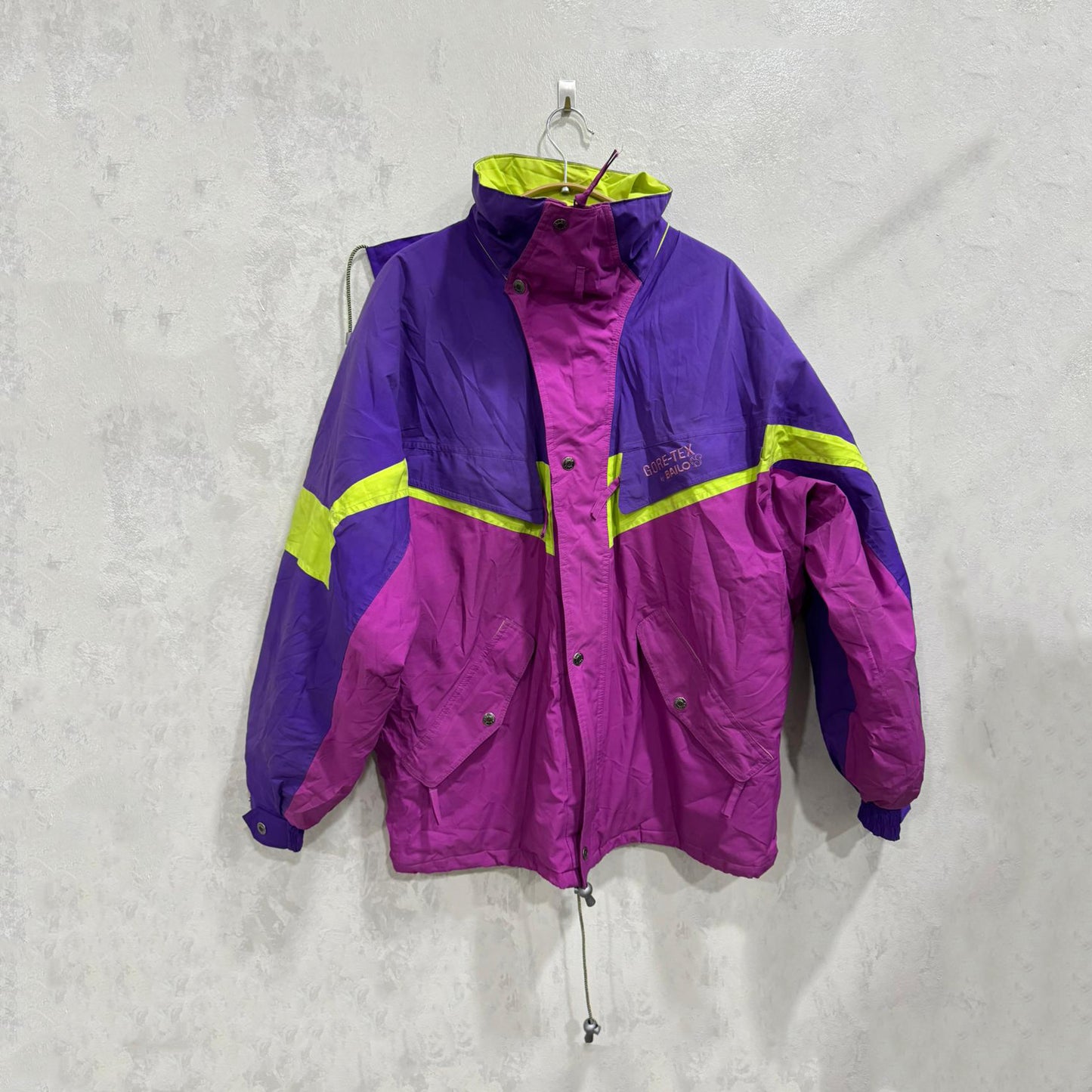 Casaco Ski Vintage Roxo & Fúcsia — Tamanho Único (Unissex)