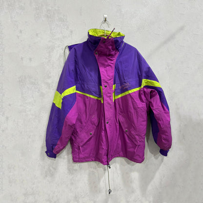Casaco Ski Vintage Roxo & Fúcsia — Tamanho Único (Unissex)